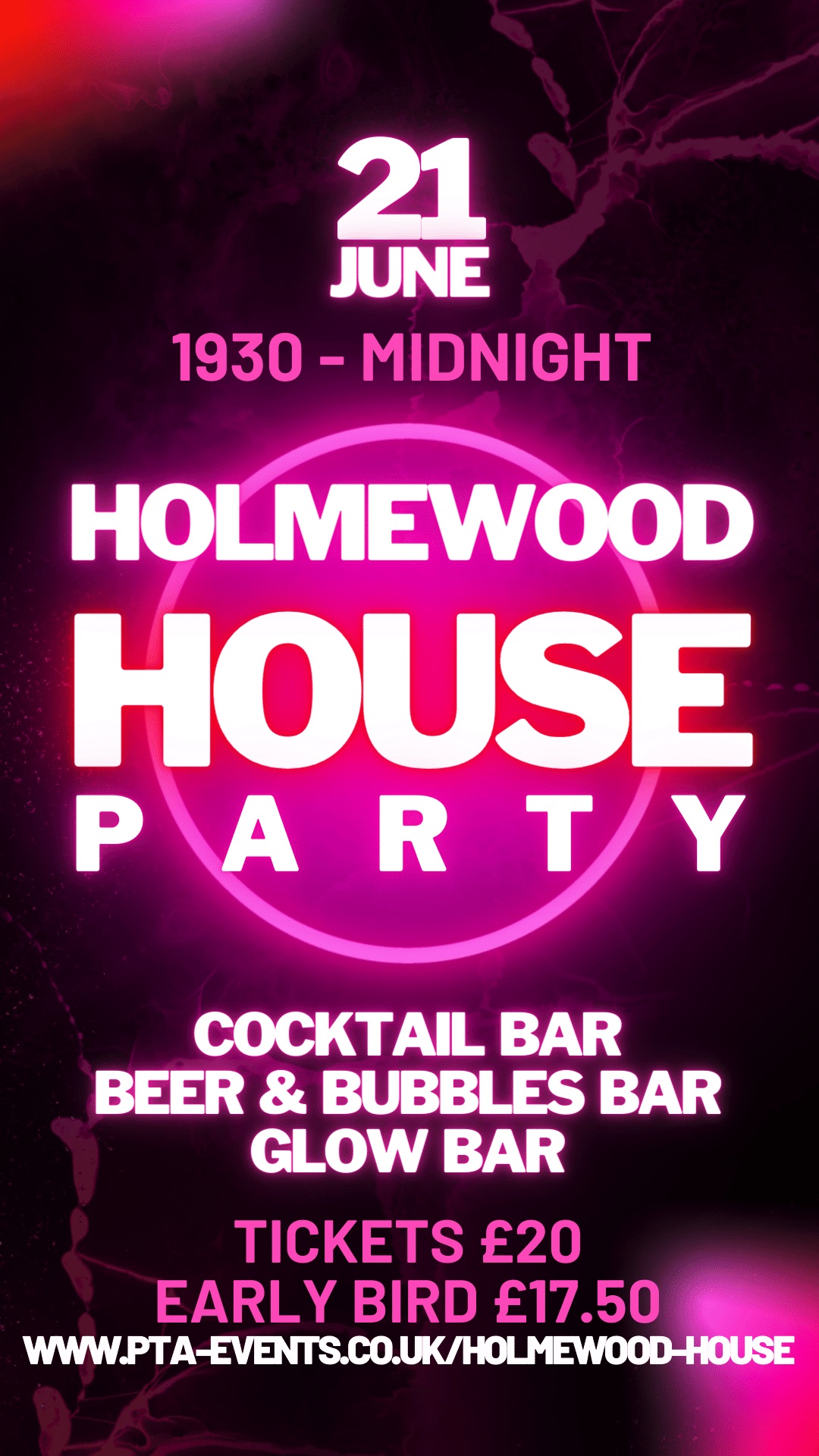 STAFF TICKET - HOLMEWOOD HOUSE PARTY 